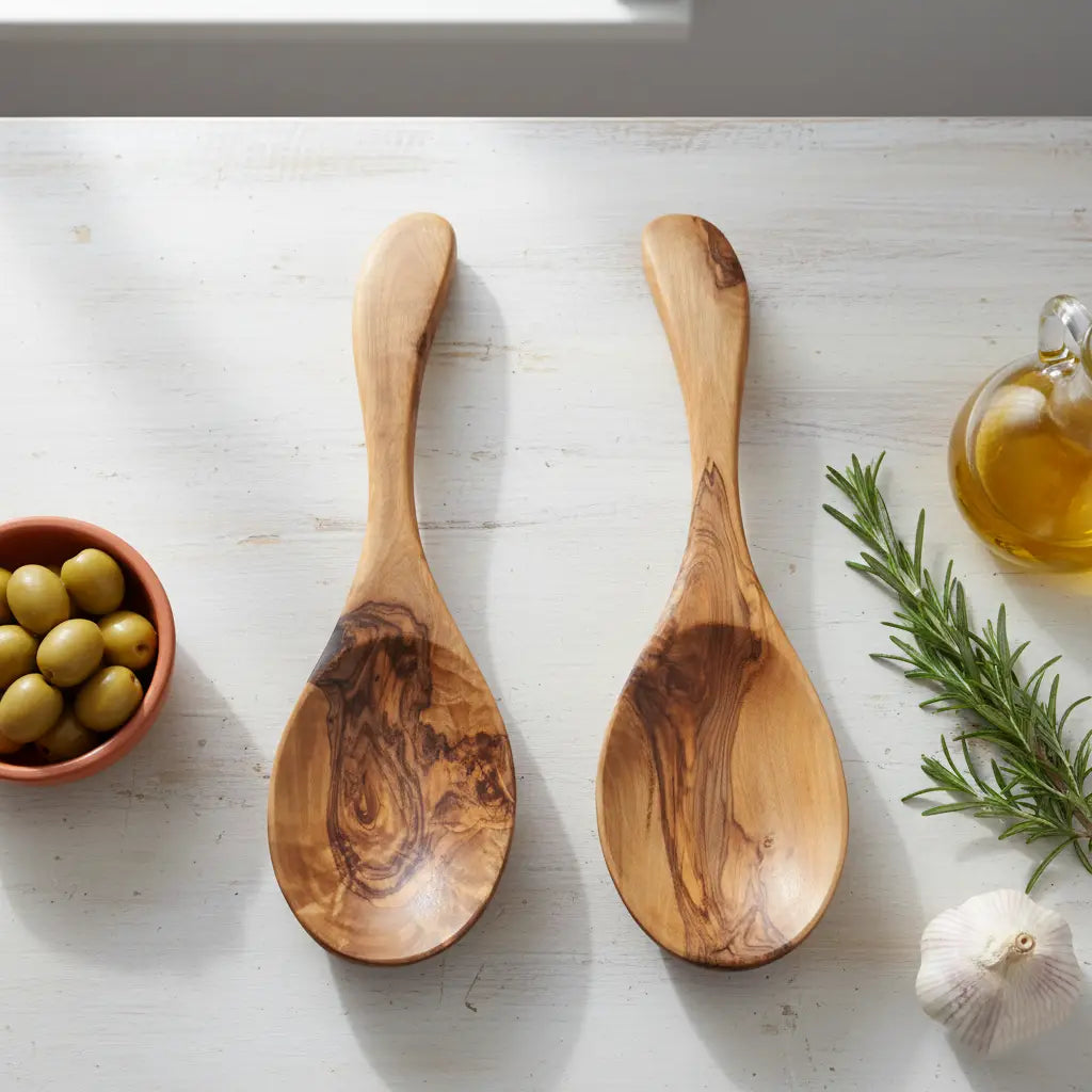 Olive Wood Serving Spoon